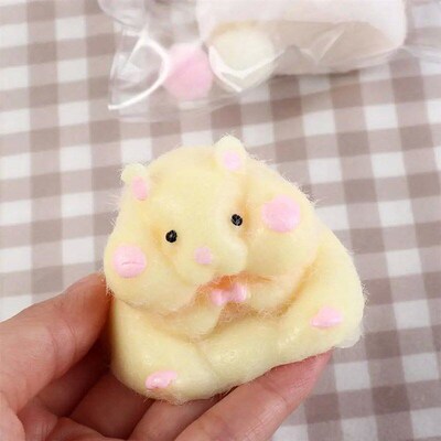 Cute Taba Squishy Hamster Squeeze Toy Cartoon Fidgets Toy Fu