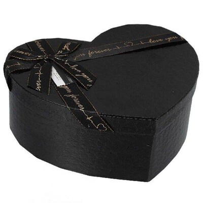 Gift Box Wedding Boxes Valentine Heart Shaped Ribbon Paper