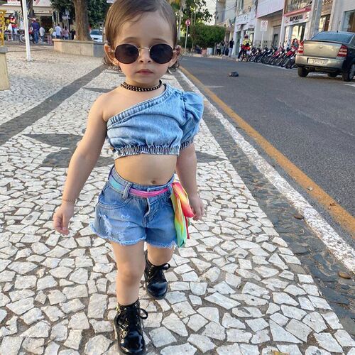 New Kids Girls Summer Top Shorts 3-Piece Suit Leopard Short