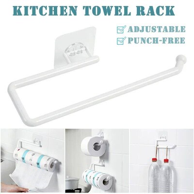 Kitchen Paper Roll Holder Cabinet Rag Hanging Holder Towel H