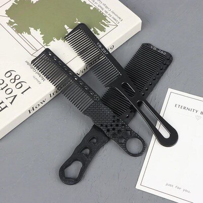 Professional Hair Cutting Comb Carbon Comb Salon Barber Styl