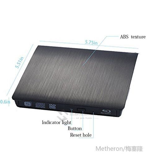 SB3.0 Bluray Drive External CD/DVD RW Burner BD-ROM Blu-ray