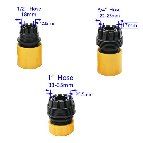 Garden Hose Quick Connector 1/2 3/4 1 Inch Pipe Coupler Stop