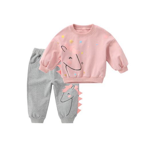 2Pcs Baby Girls Clothing Sets Autumn Winter Toddler Girls Cl