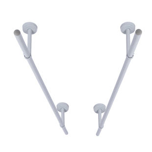 包安装顶装挂衣杆白色不锈钢挂杆衣柜单杆晾衣架凉衣架固定衣架杆