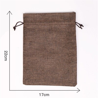 Handmade Linen Storage Package Bag Drawstring Bag Small Coi