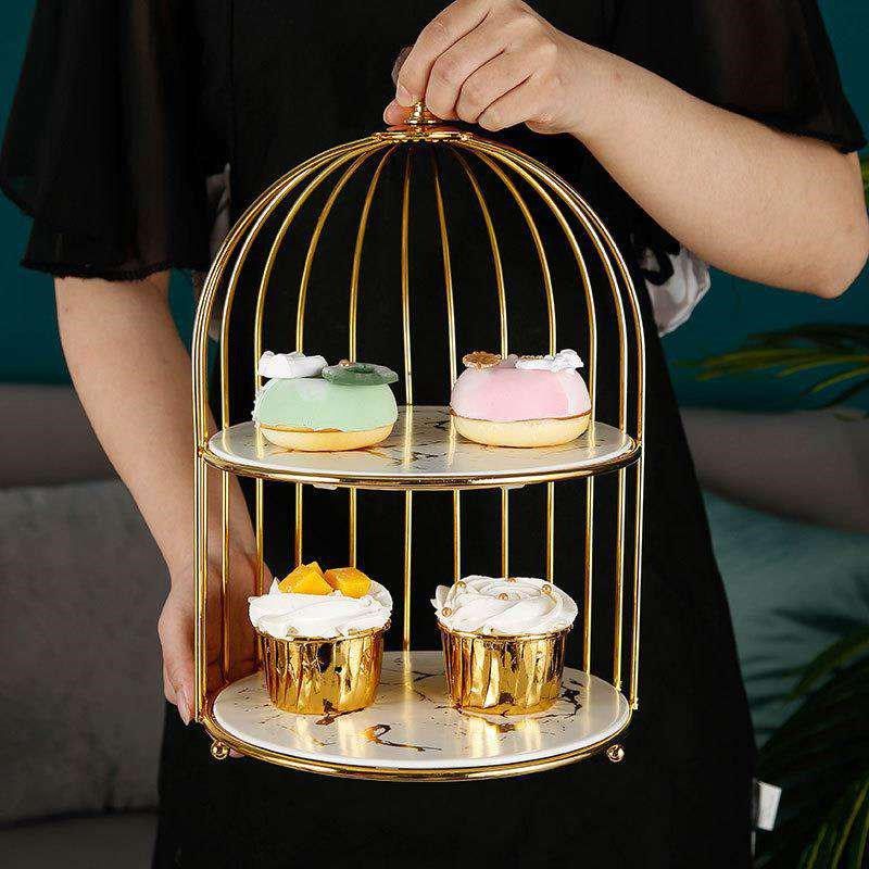 创意鸟笼食物架展示架陶瓷三层甜品台托盘层蛋糕架下午茶点心架,节庆用品/礼品,甜品台装饰,淘宝优惠券,粉丝福利购,淘宝优惠卷