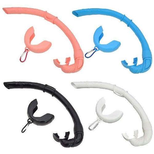 Silicone Snorkel Tube Roll Up Snorkel with Storage Case Wet