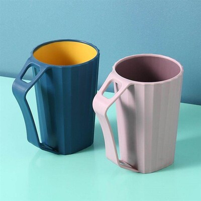 Creative Home Mouthwash Cup, Two-Tone Toothbrush Cup, Suitab
