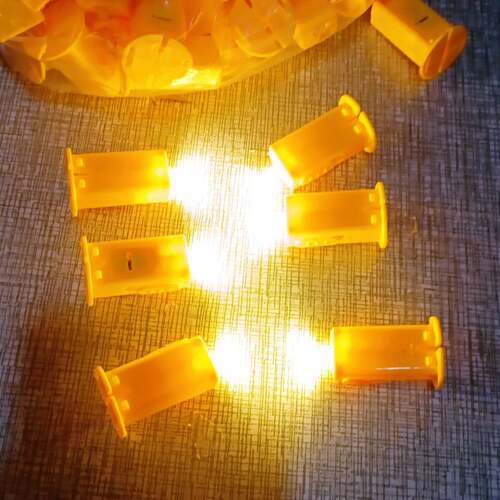 Warm yellow lantern light paper electronic candle LED Mid Au