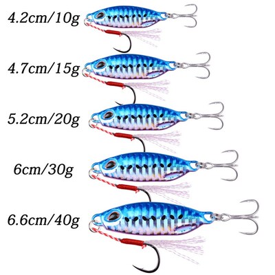 Aorace 1PC 10g-40g Metal Jig Lure Slow Jig Shore Casting Jig