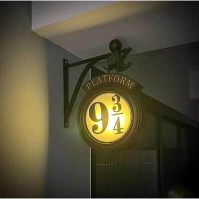 3D Lamp LED Hangings Wall Lamps Night Light Platform 9 3/4 N