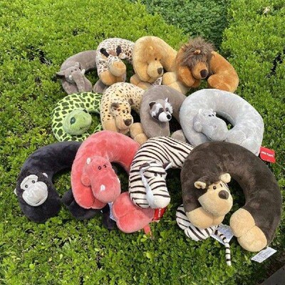 Animal Travel Pillow Cotton Durable Neck Pillow U Shaped