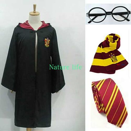 Kids Harry Potter Grynfindor Costume Cosplay Set Halloween