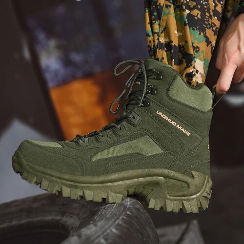 Mens Military Boot Combat Mens Ankle Boot Tactical Big Size