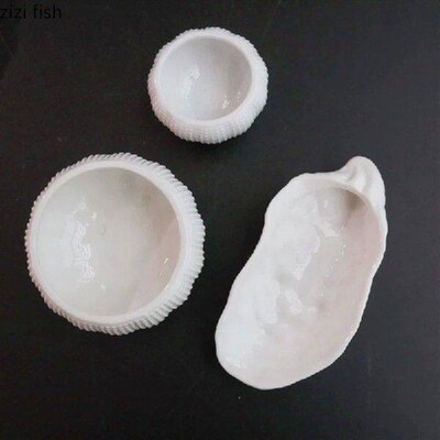 Oyster Shaped Ceramic Plate Dinner Plate Restaurant
