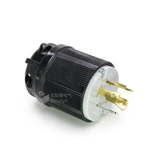 842N 配插头美国工业插头四极电源插头WJ 490emaL14机 0P大型械2装