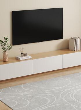 实木电视收家纳储柜物柜组一体落地客厅用现代简约茶几88604电视