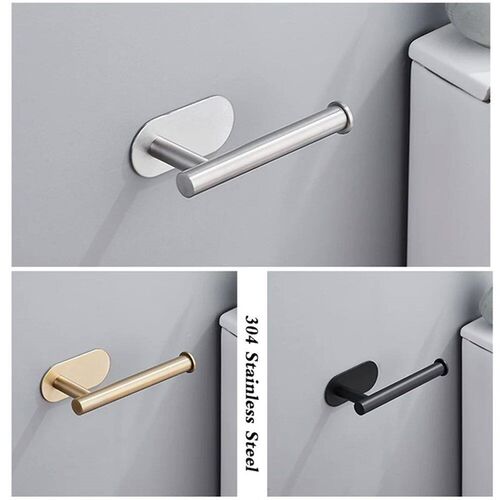 Self Adhesive Toilet Paper Holder Wall Mount No Punching Sta