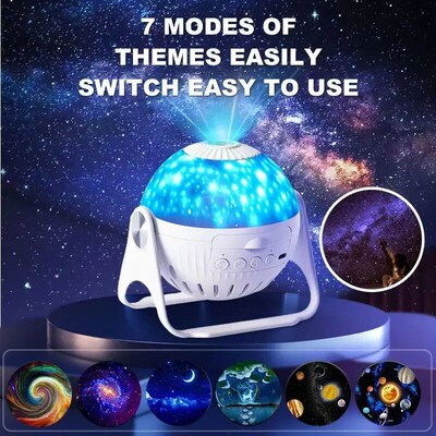 Creative Starry Sky Projection Light with 7 Light Effects US
