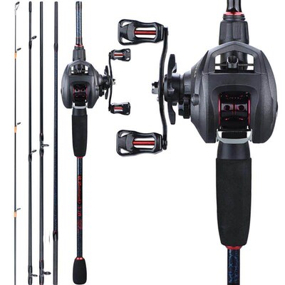 Sougayilang 1.8-2.4m Fishing Rod Combo Portable 5 Section Ca