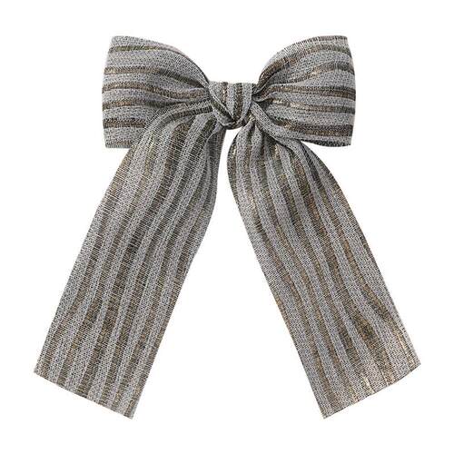 Girls Cotton and Linen Bow Ribbon Hairpin Cute Princess Dail