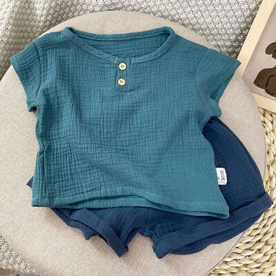 Baby Kids Girls Clothes Short Sets Summer Toddler Boy Cotton