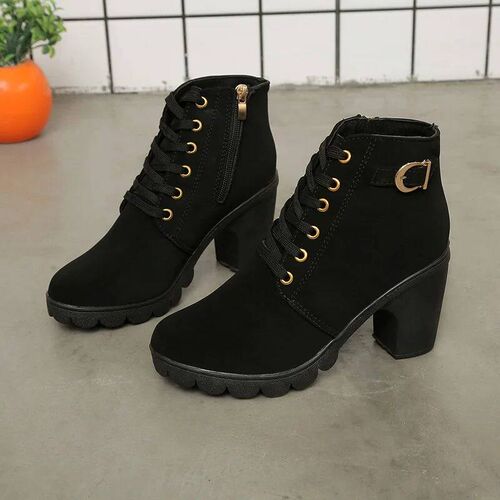 New Spring Winter Women Pumps Boots High Quality Lace-up Eur