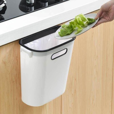 Kitchen wall hanging trash bin Small cabinet door hanging tr