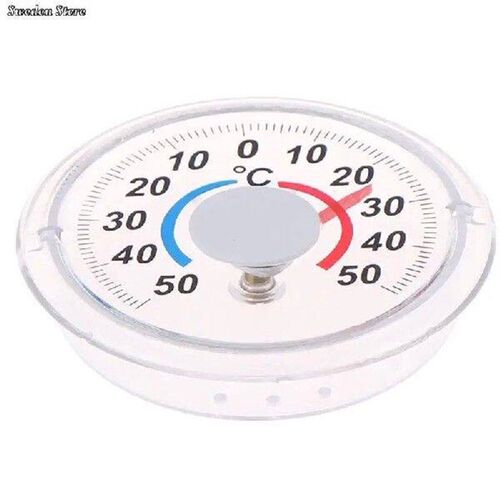 1pcs Round Plastic Door And Window Thermometer Outdoor Door