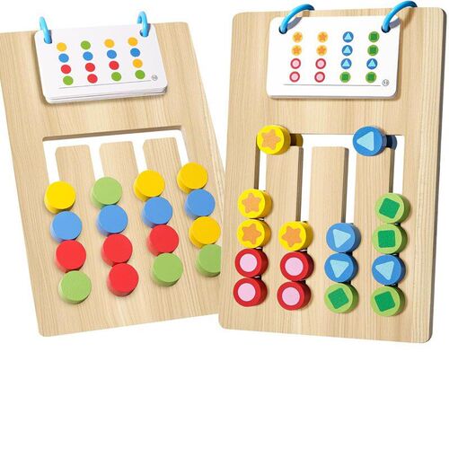 Fingertip Brain Training Puzzle Toddler Wooden Matching Toys