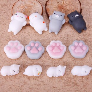 Cartoon Animal Mochi Cat Seal Healing Toy Soft Squeeze Abrea