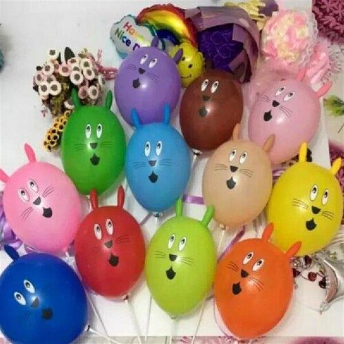 1/5/10 Pcs New Cute Rabbit Inflatable Ball Birthday Wedding
