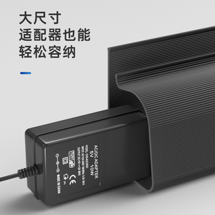 桌下理线槽办公桌电脑桌龙骨过走线管电竞桌子集线盒免打孔束线管