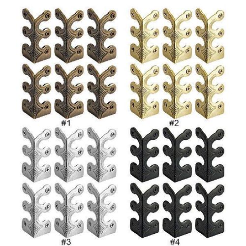 6 PCS Vintage Metal Corner Protector Iron Skirting Board