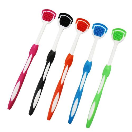 5PCS Silicone Tongue Scraper Brush Clean Tongue Oral Cleanin