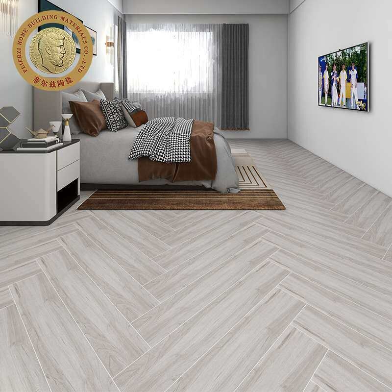 imitatoon Wood Grain Floor Tile Living Room Wood Grain Strip - 实物图
