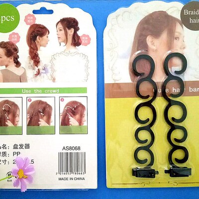 2 Pics Hair Braiding Artifacts Women Braided Hair Tool Decor