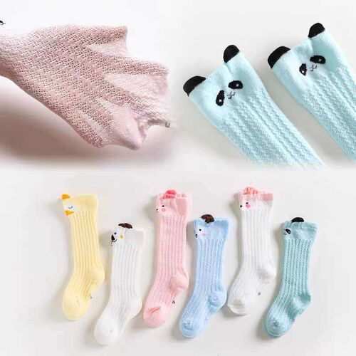 Childrens socks summer new cute cartoon baby stockings mesh