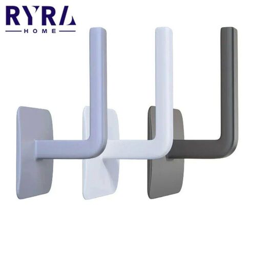 Toilet Paper Holder Self-adhesive Under Cabinet Paper Roll R