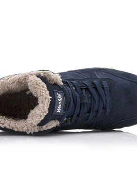 Men Boots Winter Shoes Mans Footwear Warm Fur Snow Boots Ank