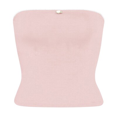 Women Summer Kawaii Sleeveless Off Shoulder Knitted Tanks To