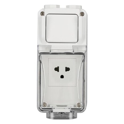 US/UK Plug Electrical Wall Socket Waterproof Outdoor Power O