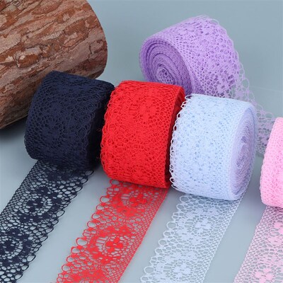 10yards Lace Ribbon Bilateral Handicrafts Embroidered Lace F