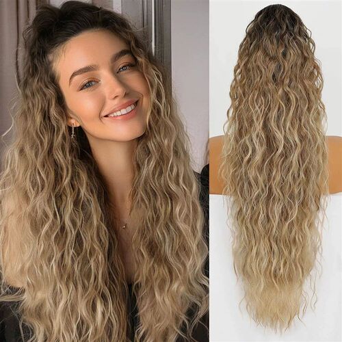 Xuchang Wig Womens Grab Clip Ponda Tail Corn Whiskers Long