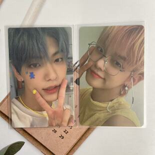 TXT 崔秀彬崔然竣周边专辑卡R ver小卡 档 蓝发比耶彬眼镜然