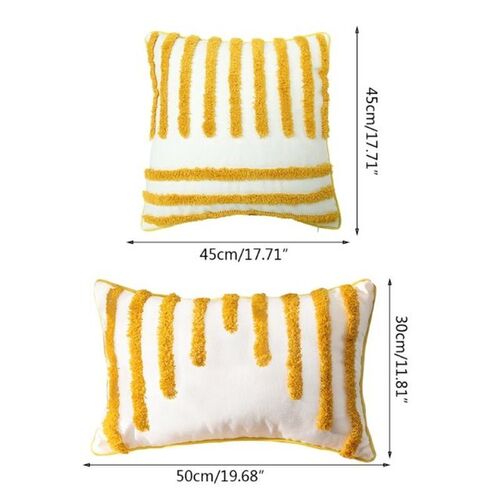Nordic Modern Style Woven Tufted Throw Pillow Case Tribal Bo