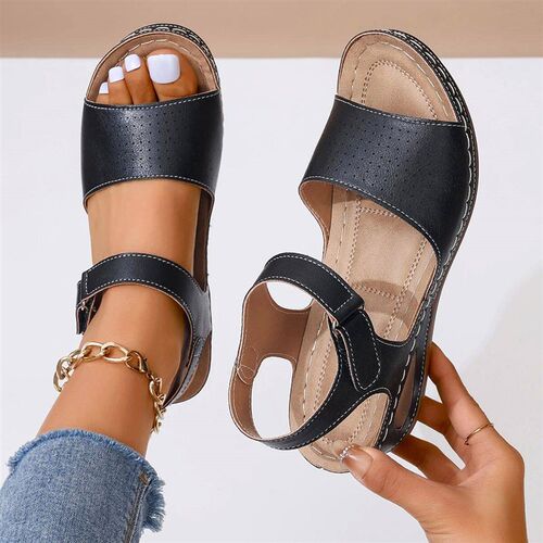 Plus Size Fashion Wedge Sandals for Women Summer 2025 Thick