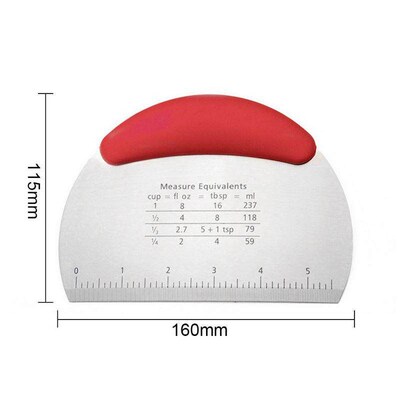 Dough Scraper Cutter Kitchen Pastry Cake Pizza Cutting Tool