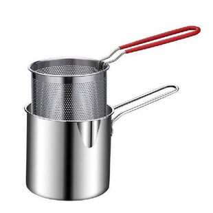 2/3/4Pcs Stainless Steel Deep Frying Pot French Fries Fryer